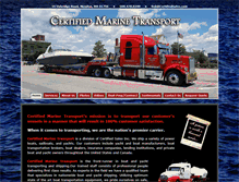 Tablet Screenshot of certifiedmarinetransport.com